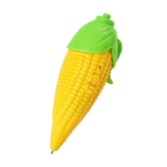 60-Second Voice Recorder with Playback & Audio Recorder Pen - Cute Corn & Eggplant Shaped 2-in-1 Audio Recorder with Clip,Writing Ballpoint Pen,Fun Learning Gift for Students Kids