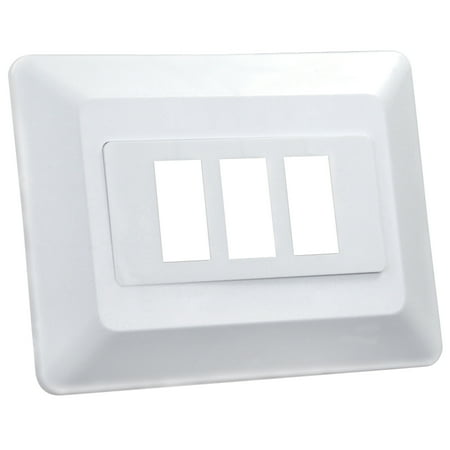 Junior Faces - JR Products 13625 Switch Base and Face Plate - Triple
