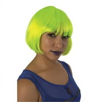 Banana Costumes Goods C-01-001-005 Classic Flapper Wig, Neon Green - One Size Fits Most