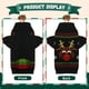 thumbnail image 4 of Ugly Christmas Pet Holiday Reno Perro Suéter, Rojo Negro Cachorro Gato Invierno Prendas de Punto Caliente Suéter Ropa para Perros Pequeños Medianos (Negro L), 4 of 5