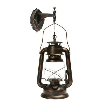 

Loft Old Fashion Retro Style Antique Glass Industrial Light Bathroom Retro Wall Sconce Hanging LED Lamp