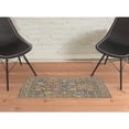 thumbnail image 3 of 2' x 3' Blue and Gray Oriental Power Loom Area Rug, 3 of 5