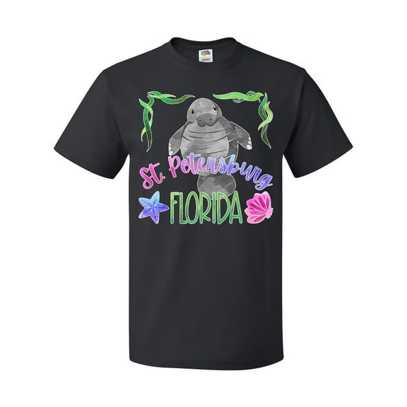 Inktastic St. Petersburg Florida Cute Swimming Manatee T-Shirt