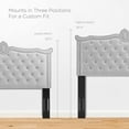 thumbnail image 6 of Modway Louisa Tufted Performance Velvet Full/Queen Headboard in Light Gray, 6 of 7