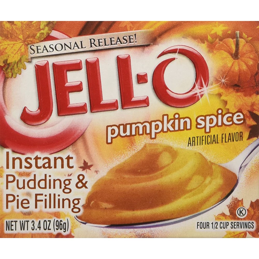 Kraft JellO Instant Pudding Dessert & Pie Filling, Pumpkin Spice, 3.4