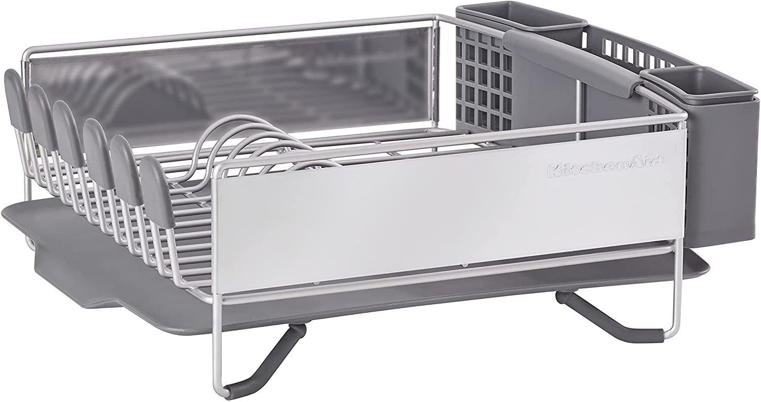 KitchenAid KNS896BXGRA Full Size Dish Rack, Light Grey