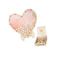thumbnail image 1 of facefd Wedding Guest Book Drop Box Wedding Guest Book Replacement Rustic Decor for Anniversary Pink Heart, 1 of 9