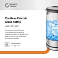 thumbnail image 2 of Open Box Complete CuisineElectric Kettle with Temp Control, Electric Tea Kettle with Stainless-Steel Heating Element, 1.7 Liters, 2 of 9
