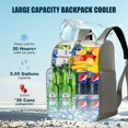 thumbnail image 2 of JJEAN-Backpack Coolers Insulated Leak Proof for Women Men, 35 Cans Large Capacity Waterproof Cooler Backpack, Soft Portable Cooler Bag for Beach Travel Camping Picnic Work, 2 of 2