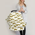 thumbnail image 3 of Haiem Leopard Print Baby Nursing Cover & Nursing Poncho - Multi Use Cover for Baby Car Seat Canopy, Stroller Cover, 360°Full Privacy Breastfeeding Coverage, 3 of 9