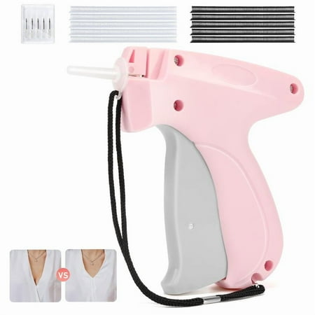 Stitch Gun for Clothes with 5 Replacement Needles, Quick Stitch Sewing Gun,Tag Gun, Quick Clothing Fixer with 500 Black & 500 White Fasteners