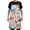 Cartoon Dolphins and Flowers, variant on Coffee Beans and Cups Silhouettes Kitchen Apron with 2 Pockets Adjustable waterproof Cooking Aprons for Women Men Chef