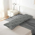 thumbnail image 2 of CCNY Body Pillowcase with Zipper Clouser 1 Pc Zebra Print 20x54" Inch Solid 600 TC 100% Egyptian Cotton Body Pillow Cover, 2 of 7