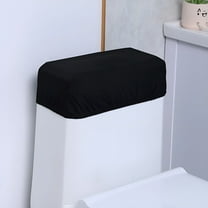 LAMIRO Universal Toilet Tank Lid Cover Replacement Black Bathroom Decor Washable Toilet Seat Lid Covers Top Of Toilet Decor Toilet Tank Cover Accessories
