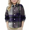 thumbnail image 6 of DxhmoneyHX Baby Boy Clothes Dressy Casual Collared Going Out Tops Fall Outfits&nbsp;Fashion Long Sleeve Button Down Plaid Shirts with Pocket Size 5 Years, 6 of 9