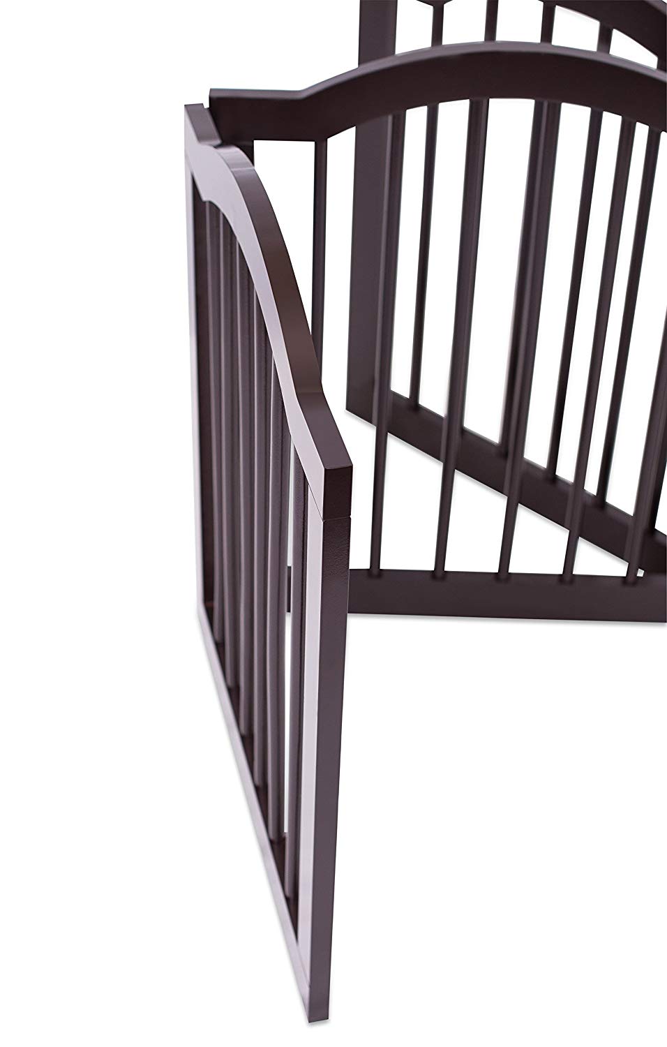 Internet's Best Pet Gate with Arched Top - 3 Panel - 24" Tall - Espresso - image 3 of 8
