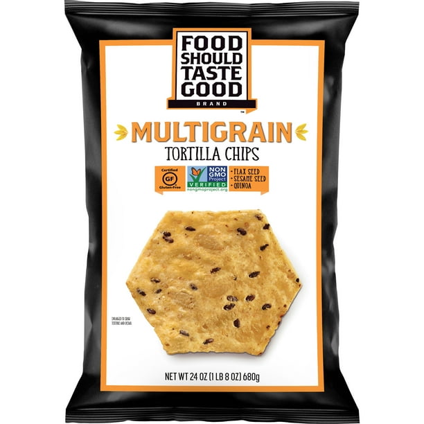 Are Multigrain Tortilla Chips Healthy Food Should Taste Good Multigrain Tortilla Chips, Gluten Free, 24 oz