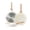 White Ceramic-8+9.5+11 Inch, variant on White Ceramic 9.5+11+12.5 Inch w/ Lid Nonstick Frying Pan Skillet Set