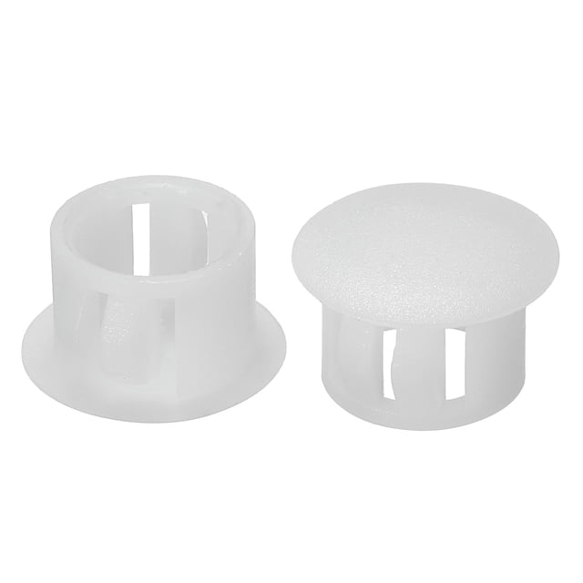 Tapones de plástico Uxcell para muebles de cocina de mesa, blancos, 13 mm