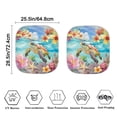 thumbnail image 4 of Renewold Sea Turtle Plumeria Starfish Car Windshield Sun Shade for Blocks UV Rays Sun Visor Protector, Auto Front Window Sunshade Car Accessories Decor, 4 of 6