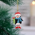 thumbnail image 4 of Adorno para árbol de Navidad Papá Noel de arcilla blanda, muñeco de nieve, pingüino, decoración colgante para árbol de Navidad, 4 of 5