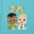 thumbnail image 2 of Girl's CoComelon Friends Forever JJ and Cody Graphic Cropped T-Shirt Blue Medium, 2 of 3
