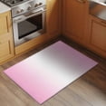 thumbnail image 3 of Pink Ombre Large Area Rugs for Bedroom Living Room, Soft Non Slip Carpet Bedside Rug, Pink White Gradient Modern Abstract Art Rectangular Floor Cover Kitchen Accent Rug 2'x3' for Dining Room/Office, 3 of 9