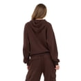 thumbnail image 4 of Forever 21 Women's Brown Loungewear Hoodie Sweatshirt, Oversized Fit,S, 4 of 6