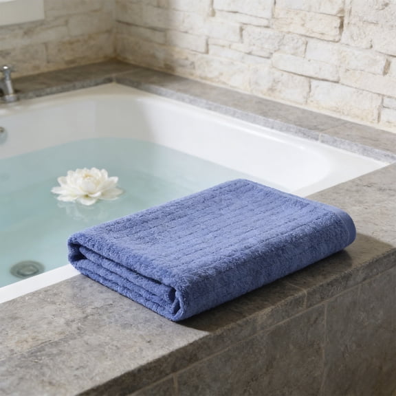Rirozkan Bath Towel, Extra Large Towel 35 x 70 Inches, Super Soft and Absorbent, Lightweight Drying Towel for Bath, Shower, Beach and Pool Use, Blue