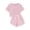 Pink, variant on YOUYEDIAN Girls Summer Crop Tops and Shorts Set 2pcs Sports Outfits Clothing Set (Dark Green, 9-10 Years)