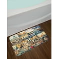thumbnail image 2 of Travel Bath Mat, Collage of Various Views of Venice City with Canal Cathedral Palace Travel Theme, Non-Slip Plush Mat Bathroom Kitchen Laundry Room Decor, 29.5 X 17.5 Inches, Multicolor, Ambesonne, 2 of 2