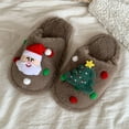 thumbnail image 2 of YAYUBA Christmas Slippers for Kids &Festive Holiday Slippers for Kids with Christmas Tree Print and Comfortable Soft Sole Design for Indoor Outdoor Use, 2 of 6