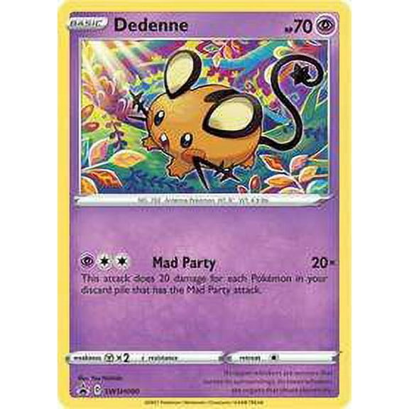Pokemon Promo Holo Rare Dedenne SWSH080