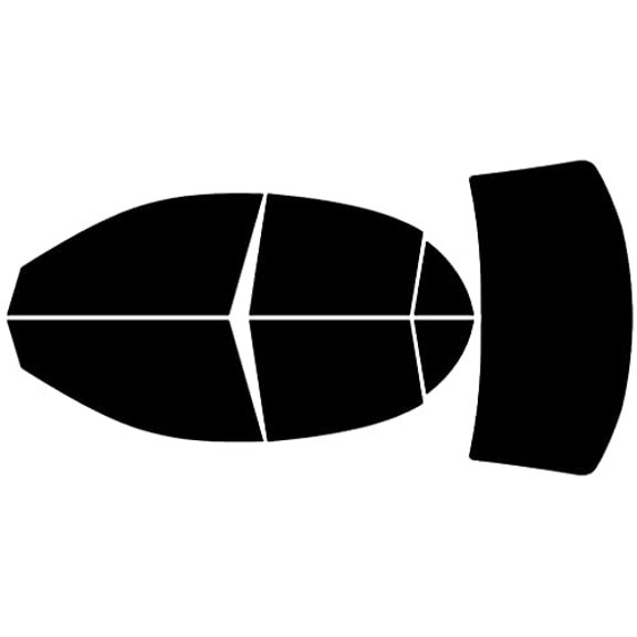 Rvinyl Window Tint Kit Compatible with Kia Rio 2001-2005 (Sedan) - Complete Precut Kit - 5%