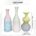 thumbnail image 4 of CoreLiving Ceramic Vase, Small Flower Vase for Home Decor, Modern Farmhouse Table Decor, Gradient Glaze Bud Vase for Kitchen and Bedroom 1 pack, 4 of 7
