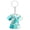 A002- Sky Blue, variant on Silver Keychain, Nurse Graduation Gift, Appreciation Gift, Stethoscope Charm, 1Pc Teal Acrylic Nurse Uniform Shaped Hanging Ornament, Measures 3.75X3.5X0.5 in for Daily Backpack,