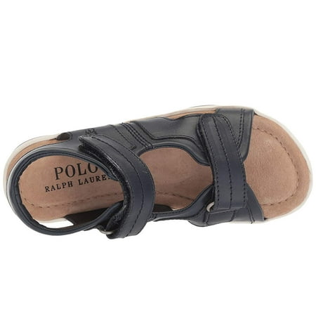 Polo Ralph Lauren Kids Duncen (Toddler) Navy Full Grain Leather
