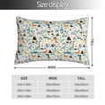 thumbnail image 2 of Pofeuu Cartoon Dinosaur Print Polyester Microfiber Plush Pillowcases, Super Soft and Cozy Pillow Case Covers with Envelop Closure（Pillow core not included）-16"x24", 2 of 6
