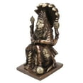 thumbnail image 3 of Brass World Antique Brass God Narasimha Statue Lord Religious Idol Home Decor Height 8.5 ", 3 of 5