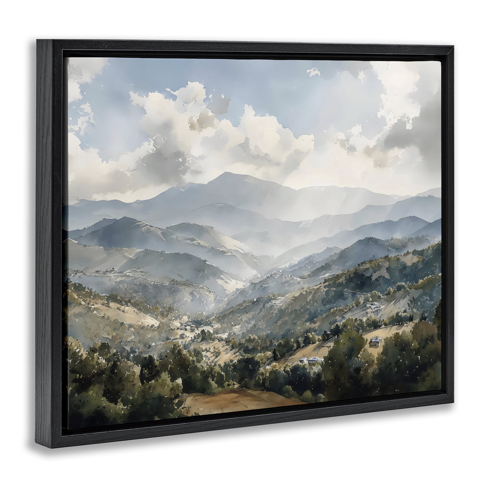 Stupell Industries Everything Under The Sun Black Framed Floater Canvas Wall Art, design by Franklyn Gregory