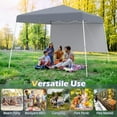 thumbnail image 2 of GVN Backyard Garden Canopy, Camping Canopy Screen Tent,8 X 8 Feet Pop up Canopy Tent with 1 Sidewall and Portable Backpack-Gray, 2 of 10