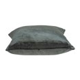 thumbnail image 3 of HomeRoots 333995 18 x 7 x 18 in. Transitional Charcoal Solid Pillow Cover with Poly Insert, 3 of 3