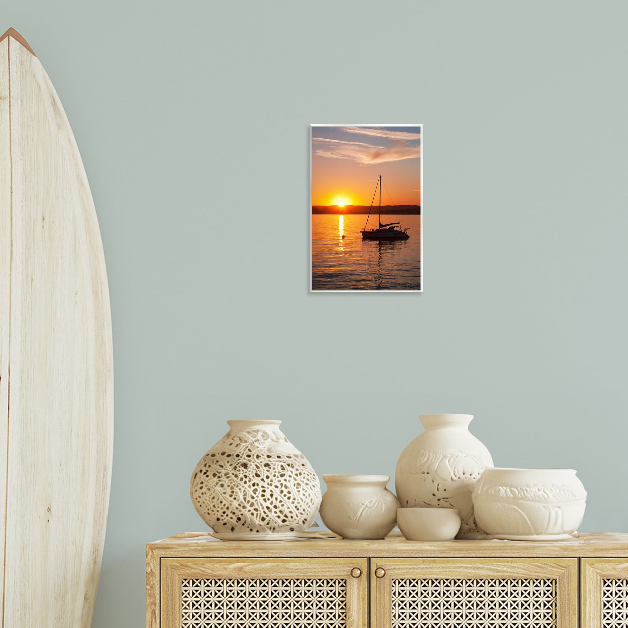 Stupell Industries Boat Ride at Sunset Landscape Photography Unframed Art Print Wall Art, 10 x 15