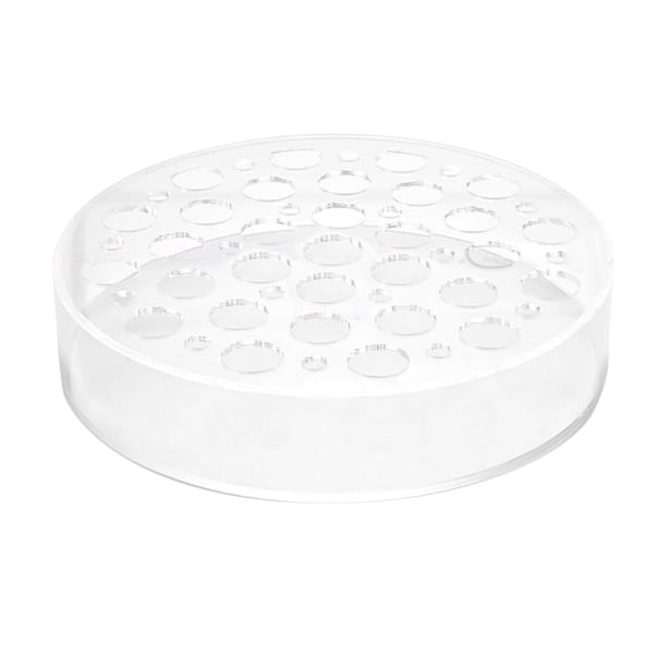 Jarrón de flores de acrílico transparente, decorativo para mesa de comedor, decoración de sala de estar. 30cmx30cmx6.4cm
