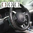 thumbnail image 1 of 2PCS Carbon Fiber Steering Wheel Cover Auto Car Steering Wheel Cover Auto Car Steering Wheel Cover Non-Slip Accessories Compatible with Most Makes and Models of Cars, 1 of 7
