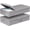 Grey-2pack, variant on Under Bed Storage, 2 Pack Underbed Storage Container Bags With Lid, Foldable Sturdy Clothes Storage Drawer Organizer W/ 3 Handles, Ultra Thick Fabric Blanket Shoe Storage Box, 30x15x6.7inch, Grey