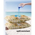 thumbnail image 4 of Outdoor Pillow Covers Throws Watercolor Floral Bouquets in Vase,Waterproof Pillow Cases Pack of 2 Sunflower on Yellow White Plaid,Durable Cushion Cover Pillowcase for Patio Balcony Couch Garden, 4 of 7