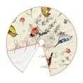 thumbnail image 2 of Daiia Little Birds Drawing Merry Christmas Tree Skirt , Xmas Large Lace-up Tree Skirt, Santa Snowflakes Rustic Home Decorations New Year Party Farmhouse Decor-30", 2 of 7