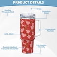 thumbnail image 5 of KLL Rose Flowers Print 40oz Stainless Steel Insulated Car Cup Coffee Mug with Spillproof Lid - Keep Your Drink Hot or Cold on the Go, 5 of 8