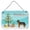 Black, variant on Black German Shepherd Mastiff Mix Christmas Tree Wall or Door Hanging Prints